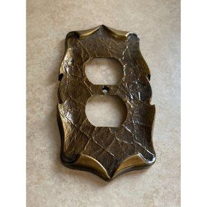 Vintage Brass Amerock Carriage House Outlet Plate Cover